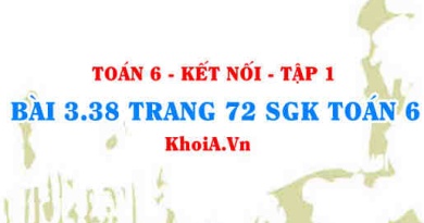 Bài 3.38 trang 72 SGK Toán 6 tập 1 Kết nối tri thức